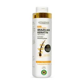 Kerabrasil Keratin Intensive Treatment Cream | Hair Reconstruction Therapy | Deep Keratin Repair | Frizz Reduction | Infused with Brazilian Keratin to rejuvenate deeply |1L