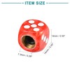 ACROPIX Universal Red Dice Wheel Tire Valve Air Stem Cap