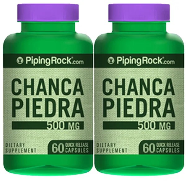 Piping Rock Health Products Chanca Piedra 500mg (Phyllanthus Niruri) 2X60