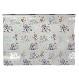 Unisex Baby Shower Wrapping Paper - 1 Sheet & 1 Matching Tag