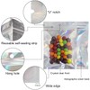 EgticLive 100 Pack Resealable Holographic Bags for Small Business, Iridescent