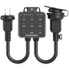 Outdoor Weatherproof Timer Outlet, ANPEI-ELEC, Program Timer with Button Cap,