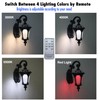HOLKIRT Solar LED Wall Light Outdoor, Dimmable Waterproof LED Wall