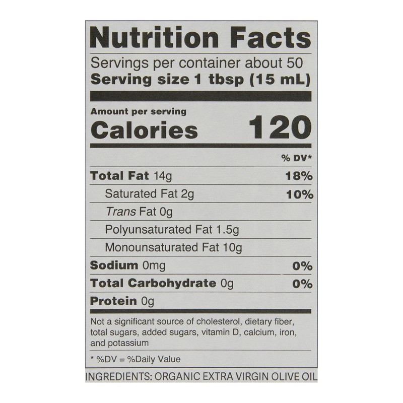 Monte Pollino Organic Extra Virgin Olive Oil, 2x0.75 Liter