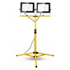 20000 Lumen Work Lights with Stand, 200W Dual Head LED