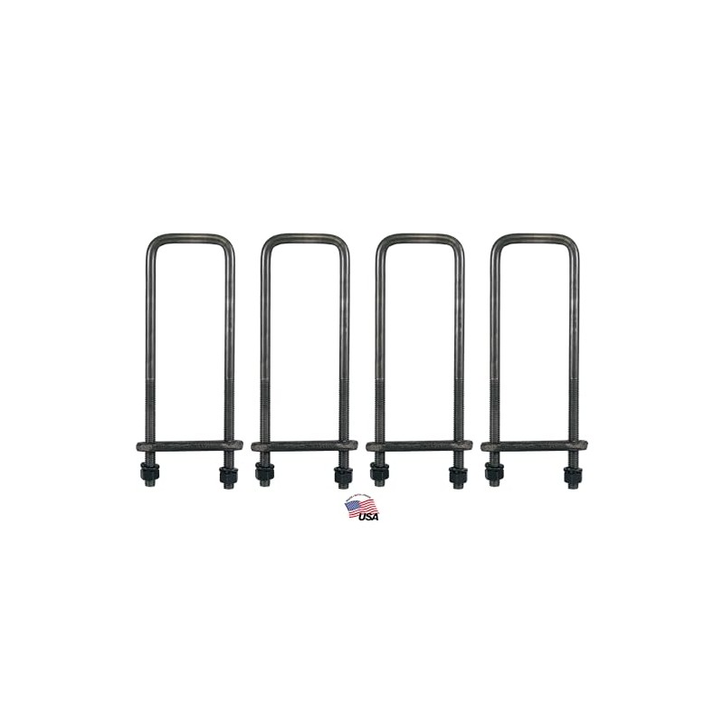 Buyers Products UB623516 16 Inch Square Bend U-Bolt Kit, 4