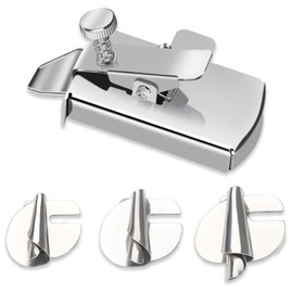 EUDUQ Magnetic seam guide for sewing machine with 3 rolled hem feet (3 mm, 4 mm, 6 mm), universal sewing accessories for precise sewing, practical sewing machine accessory for clean hems and straight