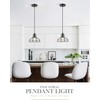 YKLITG 2PK 8.7" Industrial Pendant Lights with Glass Shade &