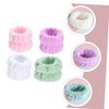 CAXUSD 4pairs Face Washing Wristbands Soft Absorbent Elastic Bands for