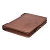 MENZO Leather Writing Case, Document Folder, Genuine Buffalo Leather Folder,