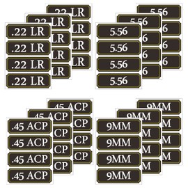 ZOEKIM Ammo Can Labels Vinyl Sticker Set Decal for Cans Cases Boxes .22 .223 9MM .308 .380 .45 5.56 7.62 12GA 300BLK