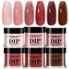 AZUREBEAUTY Dip Powder Set 6 Pcs Jelly Blush Gradient, Natural