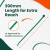 Home.smart 100 x Green Nylon Cable Ties 300 x 4.8mm