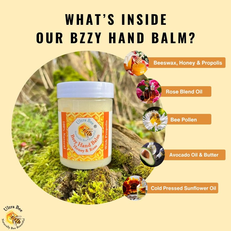 Ultra Bee Naturally Bee Beautiful 100% Natural Bzzy Hand Cream