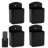 4 Pcs Wall Remote Control Holder, Black Remote Control Holder