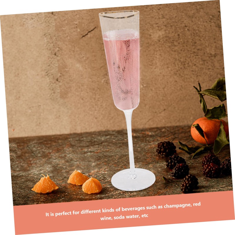 NOLITOY 2pcs Elegant Crystal Flutes for Wedding Toasting Unique Hammered