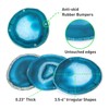 Blue Agate Coaster for Coffee Table, Set of 4 Natural