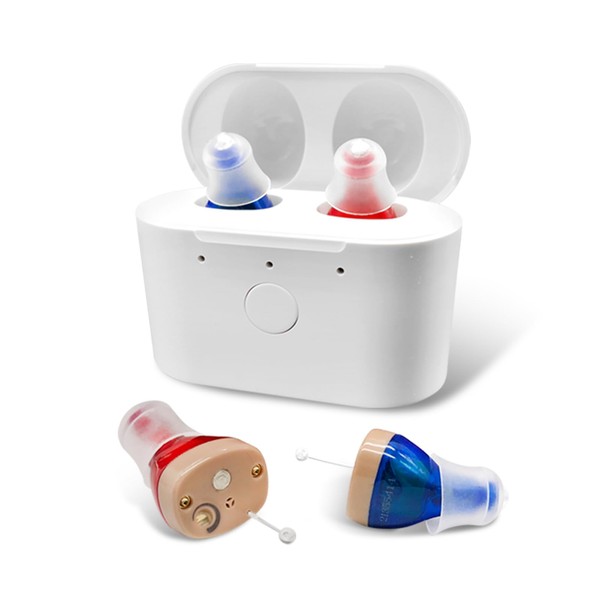 Rechargeable Hearing Aids for Seniors Adults with Noise Reduction,Discreet Fit