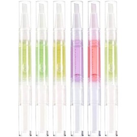 Cabilock 6 Lápices de Aceite para Cutículas con Extracto Vegetal, Uso para Manicura, Suaviza y Fortalece Uñas, Adecuado para Salón de Uñas Estilo Aleatorio