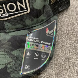 Mission Hydroactive Cools Instantly When Wet Mesh Snapback Cap Hat, Green Camo