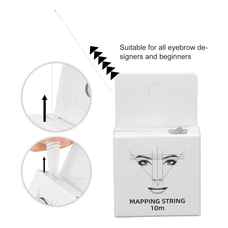 6pz Hilo Entintado Atomus Para Diseño De Cejas Microblading