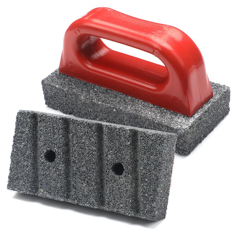 Wenqik 2 Pcs Rub Brick with Handle Concrete Tools 20