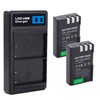 2-Pack EN-EL9 EN EL9a Batteries with USB-C Dual Charger Compatible