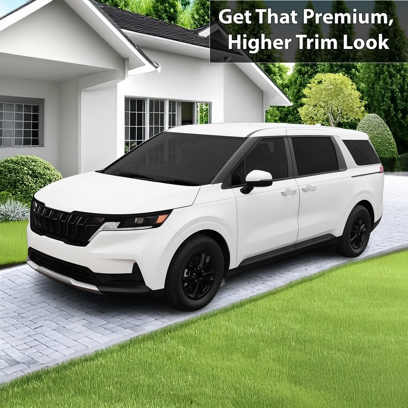 BOGAR TECH DESIGNS Middle Front Chrome Delete Overlay Compatible with