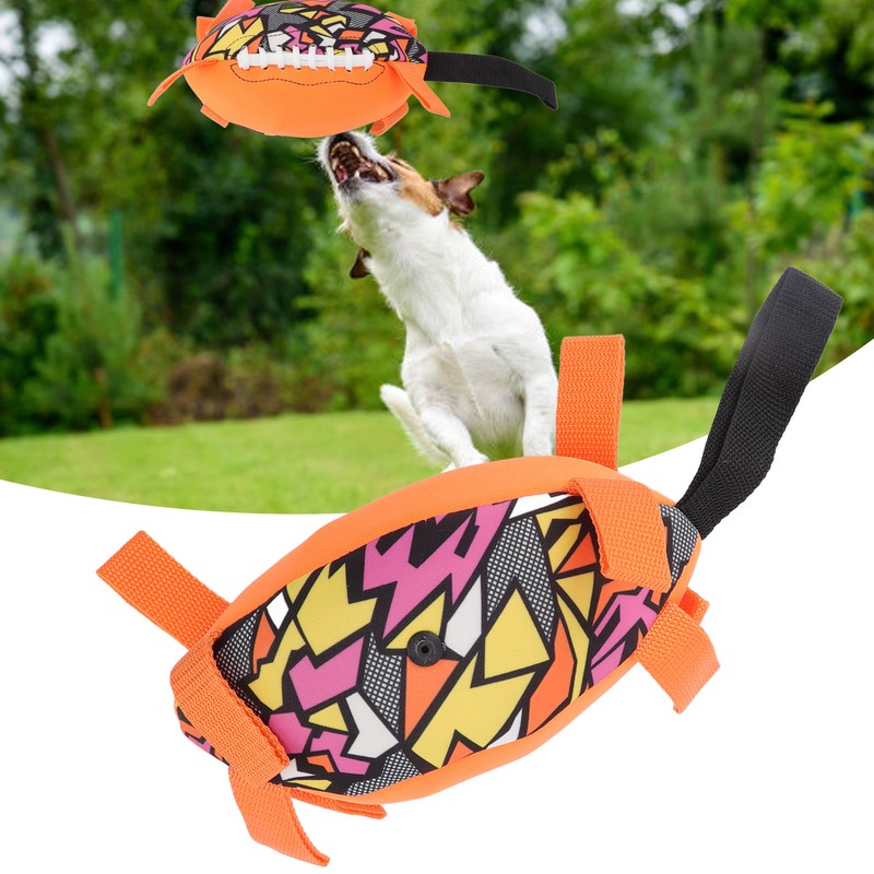 Pet Rugby Toy Soft Interesting Dog Training Ball Toy for