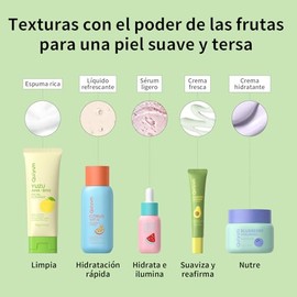 Kit Cuidado Facial Beau Base 10 Piezas Limpiador Tónico Serum Crema Ojos Humectante Mascarilla Regalo Mujer Hidratación Profunda Control Grasa Rutina 