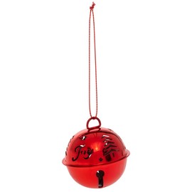 Boston International Christmas Winter Holiday Xmas Bells Tree Ornament, Set of 12, Red