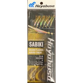 Hayabusa EX128 Golden Flasher 6-Hook Sabiki Rig (12)
