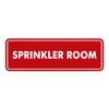 Signs ByLITA Standard Sprinkler Room Sign (Red) - Large