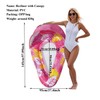 Teardrop Inflatable Pool Floats for Adults with Detachable Canopy,Water Floating