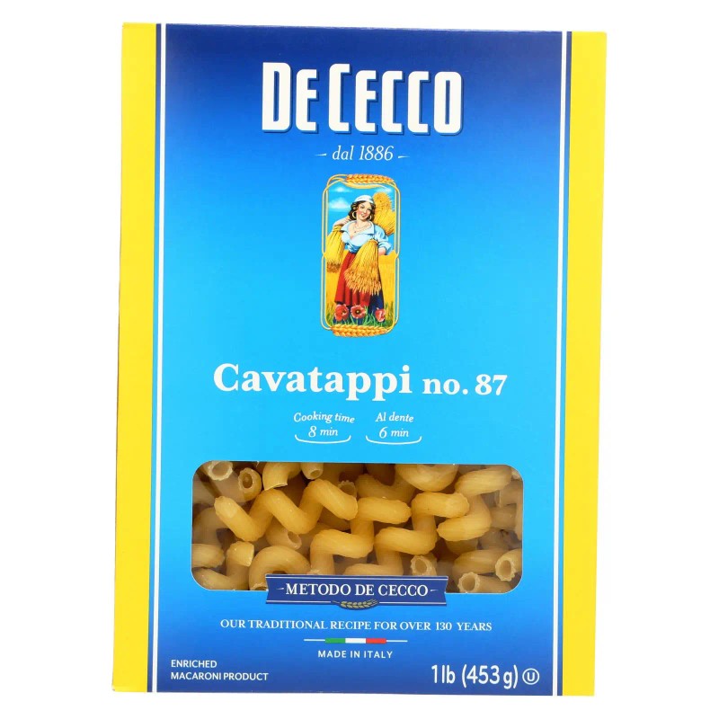 UD_De Cecco Pasta Case of 12-16 oz Variety Pack Cavatappi