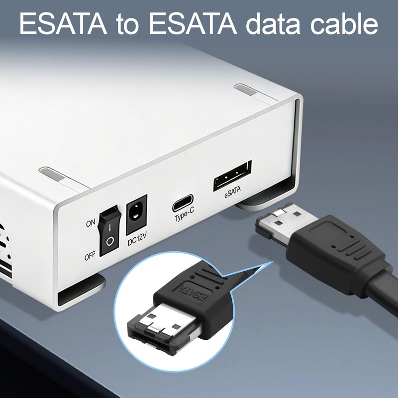 ELFJMZP eSATA to eSATA Cable, 6Gbps SATA III Female to