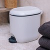 Addis Premium Deluxe Bathroom Office Pedal Bin with Inner, 3.5