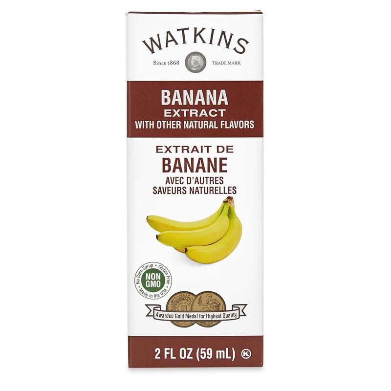 Watkins Banana Extract with Other Natural Flavors, 2 oz. Bottles,