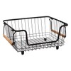 5five - Stackable Metal Basket "Blackwood" Medium Format