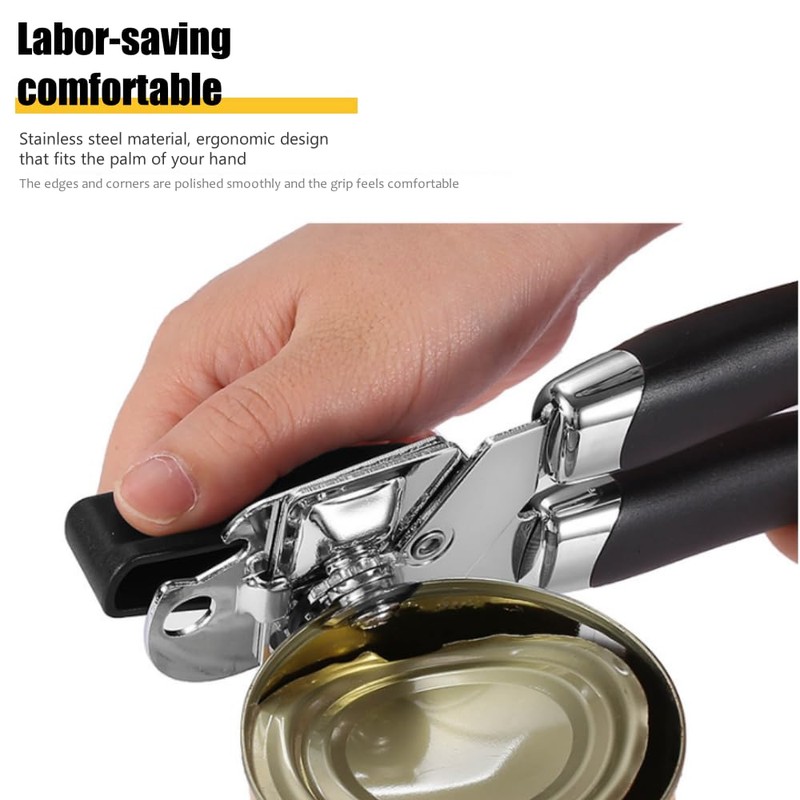 HBW 3 in 1 Tin Opener, Stainless Steel Can Opener,