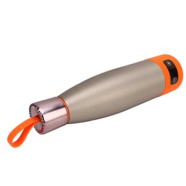 Milk Warmer, 350 ml, Thermostatic Bottle Warmer, Stainless Steel, Insulated Water Cup, Bottle Warmer with Temperature Display, Orange