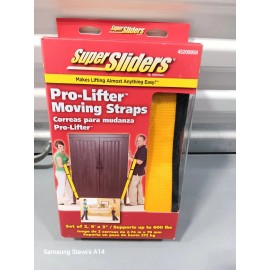 Super SLIDERS Set Of 2, 9ft Pro-Lifter Moving Straps Supports Up To 600lbs