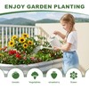 AHEONLAR 3 Pack 4×2×1.5ft Galvanized Raised Garden Bed Outdoor, Sturdy