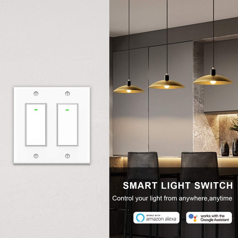 Kkcool Smart Switch, Smart Light Switch Work with Alexa and