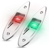 Navigation Light,2Pcs LED Flush Mount Navigation Light 12V Stainless Steel