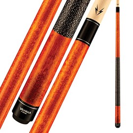 Viking Valhalla 100 Series with Irish Linen Wrap 2 Piece 58" Pool Cue Stick VA119 (19oz, Autumn Orange)