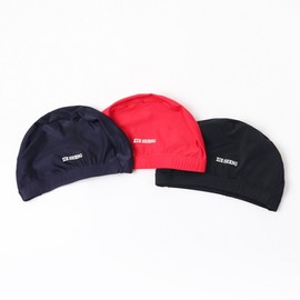 Adult Breathable Nylon Swim Cap with Ear Protection for Long Hair (Unisex, Cropped Fit) Swim Cap Little X Pure Color Random 1pc 20ea