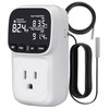COMYAN Temperature Controlled Outlet , 15A/1800W Digital Thermostat Outlet, Cyclic