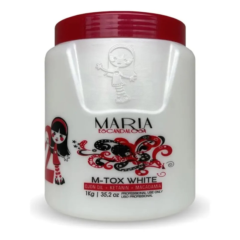 Maria Escandalosa M-tox White 1kg Tratamiento capilar con Formol Hidratación