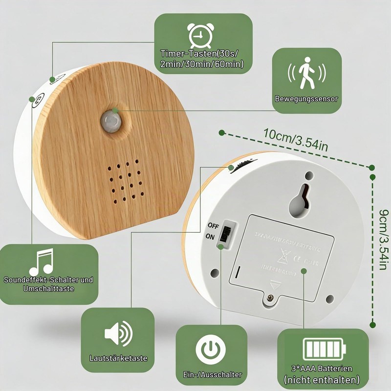 Bird Chirping Motion Sensor Box, Birdsong, Natural Sounds Box with